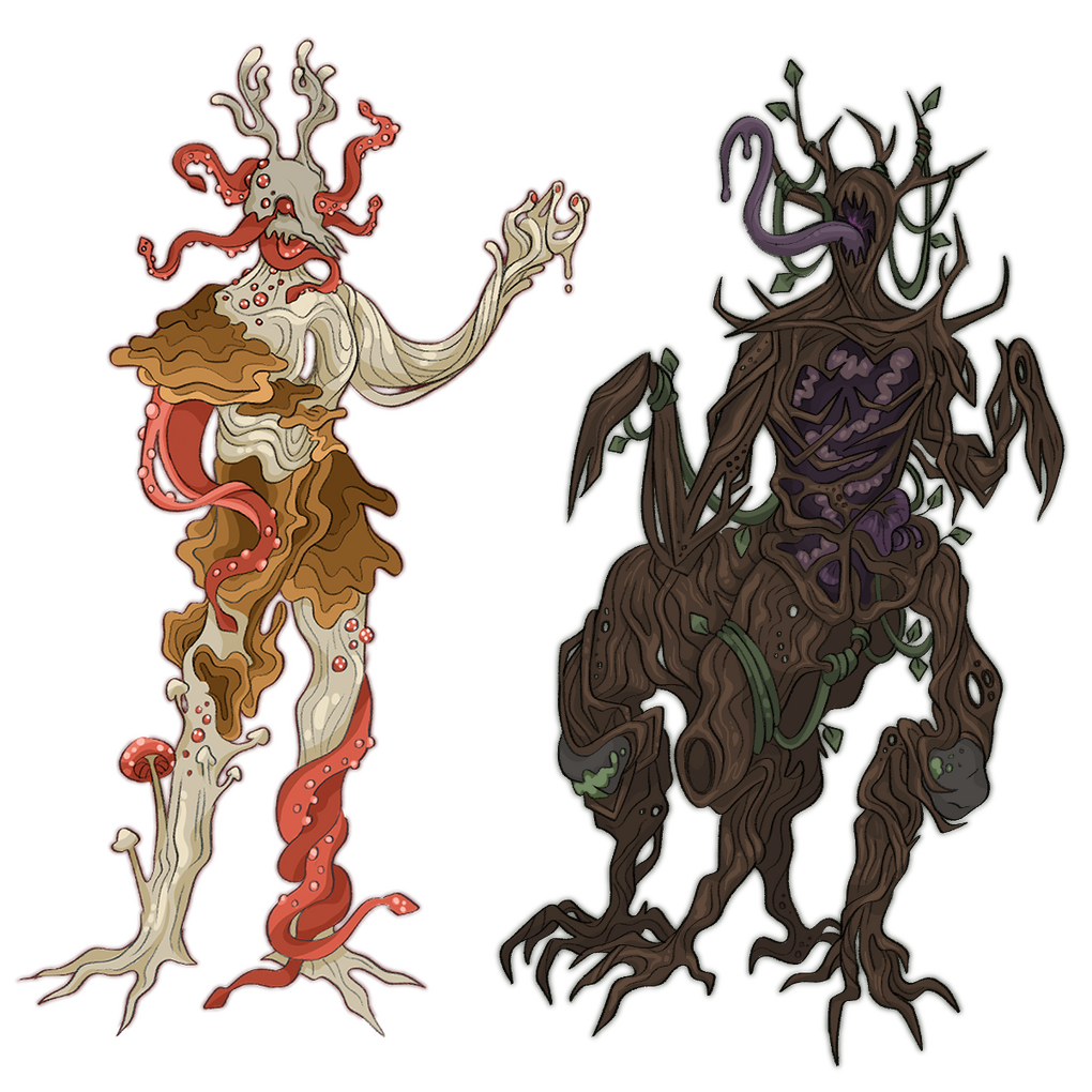 Characters - Amanita Mollusk &amp; Vine Mantis