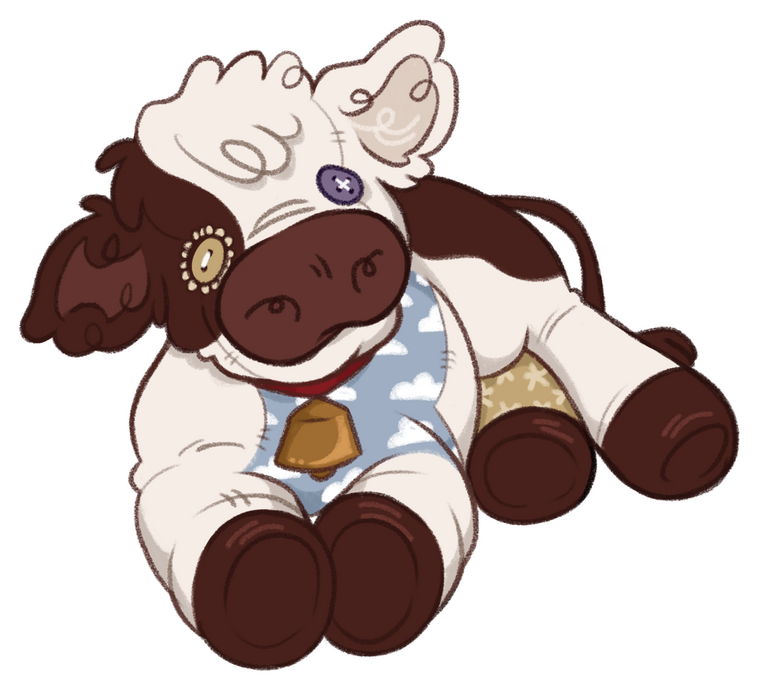 Plush Cow (2.2 x 2 in.)