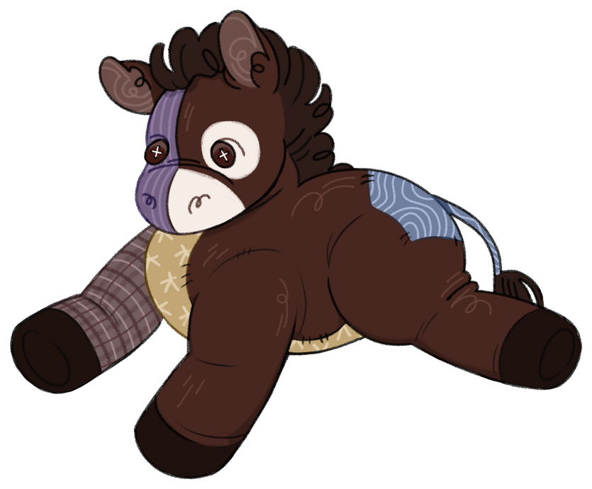 Plush Burro (2.8 x 2.3 in.)