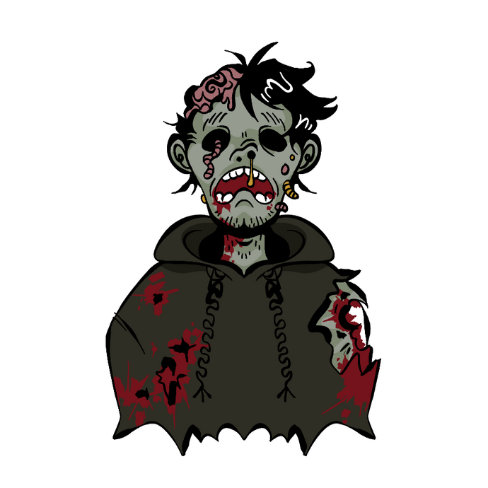 Zombie (2.1 x 3.2 in.)