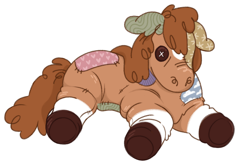 Plush Horse (3 x 2 in.)