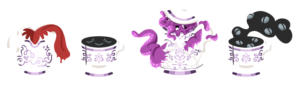 Trickster&#39;s Tea Set Washi Tape